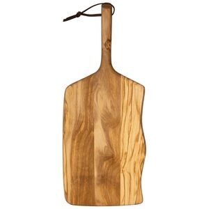 Rock & Branch Olive Wood Serving Paddle Charcuterie Board Natural Wood